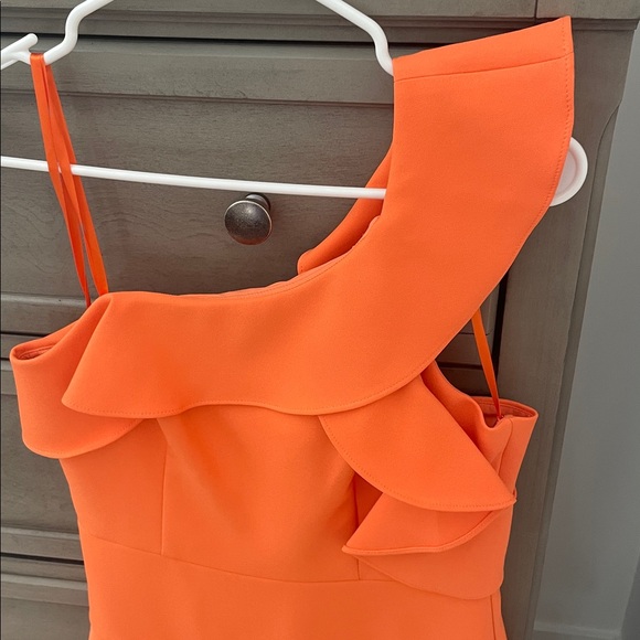 BCBGMaxAzria One-Shoulder Ruffle Dress - Picture 3 of 7